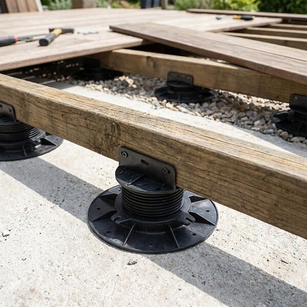 VERINDAL+ - plot pour terrasse bois réglable -  - VERINDAL Carton de 50 - large