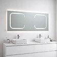 KIAMAMI VALENTINA - Miroir Rectangulaire 180X80 Rétro-Éclairé Par Des Bandes Led - vignette