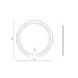 KIAMAMI VALENTINA - Miroir À Facettes Rond 75Cm - vignette