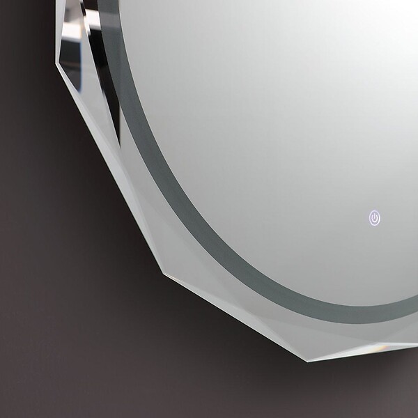 KIAMAMI VALENTINA - Miroir À Facettes Rond 75Cm - large