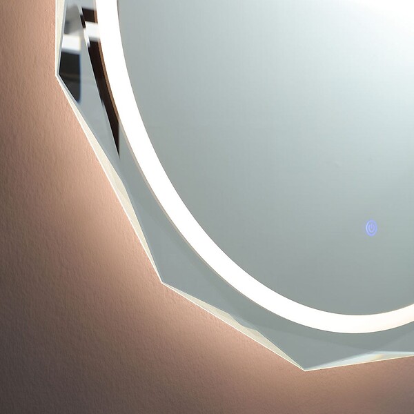 KIAMAMI VALENTINA - Miroir À Facettes Rond 75Cm - large
