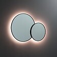 KIAMAMI VALENTINA - Double Miroir Rond Avec Bord Noir Et Rétro-Éclairage Par Leds - vignette