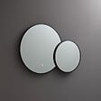 KIAMAMI VALENTINA - Double Miroir Rond Avec Bord Noir Et Rétro-Éclairage Par Leds - vignette