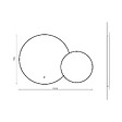 KIAMAMI VALENTINA - Double Miroir Rond Avec Bord Noir Et Rétro-Éclairage Par Leds - vignette