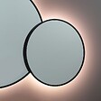 KIAMAMI VALENTINA - Double Miroir Rond Avec Bord Noir Et Rétro-Éclairage Par Leds - vignette