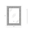 KIAMAMI VALENTINA - Miroir Rectangulaire 50X70 Avec Décoration Lumineuse À Leds - vignette