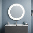 KIAMAMI VALENTINA - Miroir Rond Avec Décoration Illuminée Par Led 70Cm - vignette