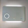KIAMAMI VALENTINA - Miroir Avec Led 100X70 Avec Miroir Grossissant Et Montre Digitale Système Tactile - vignette
