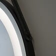 KIAMAMI VALENTINA - Miroir À Led Arrondi Rétro-Éclairé 75Cm Avec Corniche Et Lacet Noir - vignette