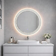 KIAMAMI VALENTINA - Miroir Rond De 80 Cm Avec Éclairage Led Intégré - vignette
