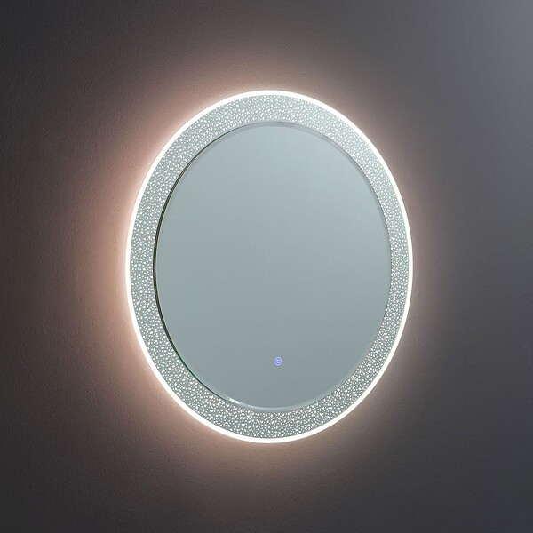 KIAMAMI VALENTINA - Miroir Rond De 80 Cm Avec Éclairage Led Intégré - large
