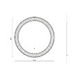 KIAMAMI VALENTINA - Miroir Rond De 80 Cm Avec Éclairage Led Intégré - vignette
