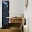 ESSEBAGNO - Leeds mitigeur lavabo rétro haut or brossé - vignette