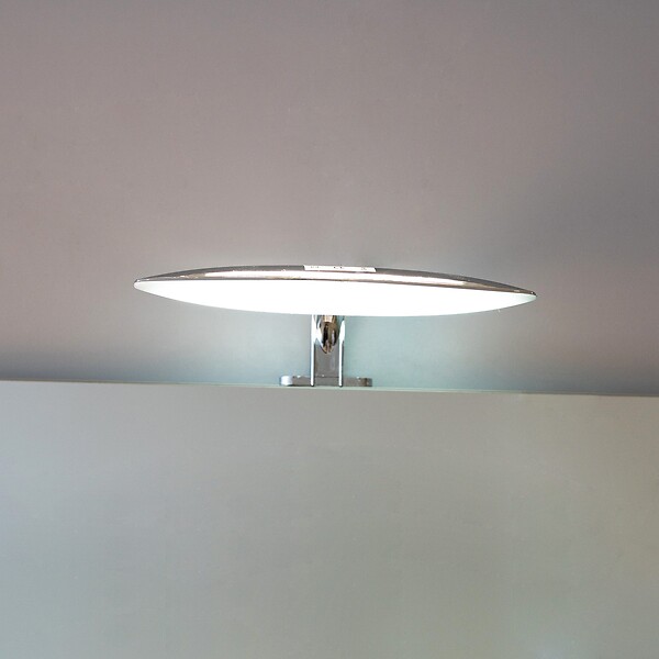 KIAMAMI VALENTINA - Lampe Avec Led Ovale Pour Miroir De La Salle De Bain 20Cm | Alba - large