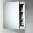 KIAMAMI VALENTINA - Miroir-Armoire De Salle De Bain Avec Porte Coulissante En Acier 46X66x12 Cm - vignette