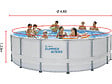 HABITAT ET JARDIN - Piscine hors-sol tubulaire "Elite" - Ø 4.88 x 1.22 m - vignette
