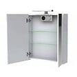 GODART - Armoire miroir de toilette éclairante 2 portes 60 cm blanche Juno 2 - vignette
