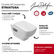 JACOB DELAFON - Cuvette WC suspendu sans bride Struktura avec abattant - vignette