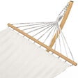ID MARKET - Hamac XL avec support métal effet bois et toile écrue - vignette