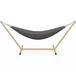 ID MARKET - Hamac avec support métal effet bois et toile gris anthracite - vignette