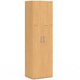 ID MARKET - Armoire 2 portes JULIANA bois penderie 50 cm avec étagère - vignette