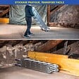 HOSTRÃ–M - Echelle pliante articulée STAVALANCE4x6, 6,8m, 24 marches, multifonction, ecarteur de mur, escabeau, aluminium, H travail max 7,13m, Hostrom - vignette