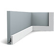 ORAC DECOR - SX162 Moulure multifonctionnelle Orac Decor Axxent - 4x1x200cm (h x p x l) - plinthe décorative Carton complet , RAL9003 - vignette