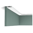 ORAC DECOR - SX162 Moulure multifonctionnelle Orac Decor Axxent - 4x1x200cm (h x p x l) - plinthe décorative Pack 2 pièces , RAL9003 - vignette