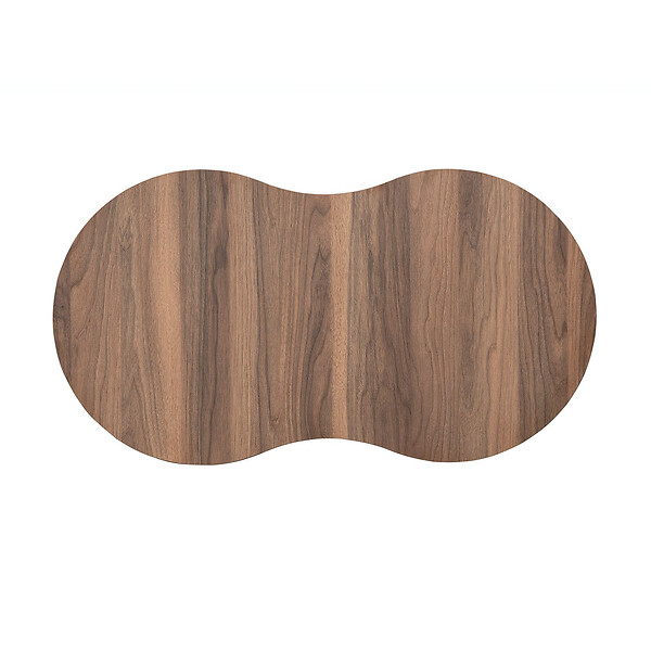 HABITAT ET JARDIN - Table basse en bois "Moon" 99 x 54 x 45 cm - Noyer - large