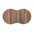 HABITAT ET JARDIN - Table basse en bois "Moon" 99 x 54 x 45 cm - Noyer - vignette