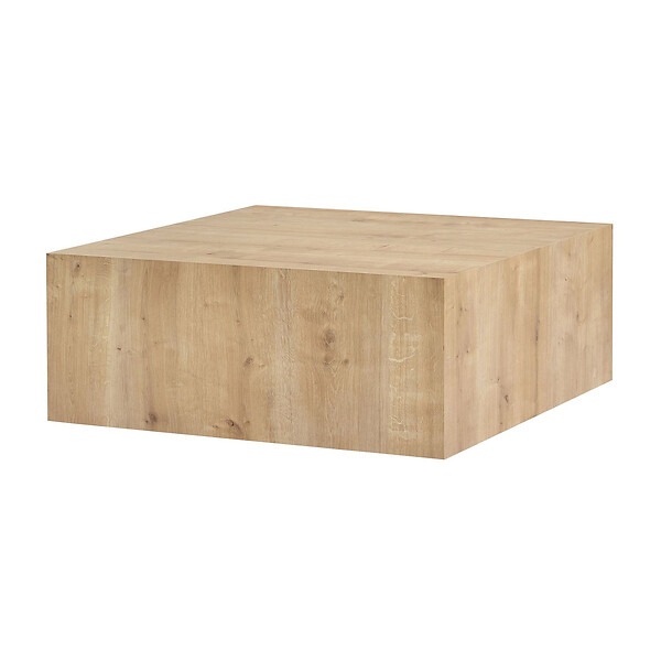 HABITAT ET JARDIN - Table Basse en MDF "Prizma" - 90 x 90 x 35 cm - Chêne Saphir - large
