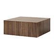 HABITAT ET JARDIN - Table Basse en MDF "Prizma" - 90 x 90 x 35 cm - Noyer - vignette