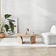 HABITAT ET JARDIN - Table basse en bois "Rock" 100 x 60 x 35 cm - Chêne saphir - vignette
