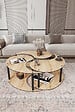 HABITAT ET JARDIN - Ensemble de table basse en bois "Yin" 70 x 70 x 38 cm - Chêne - vignette