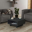 HABITAT ET JARDIN - Table basse en bois "Hola" - 60 x 60 x 32 cm - Gris anthracite - vignette