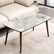 HABITAT ET JARDIN - Table basse en bois "Luci" 100 x 53 x 45 cm - Blanc - vignette