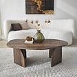 HABITAT ET JARDIN - Table basse en bois "Rock" 100 x 60 x 35 cm - Noyer - vignette