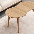 HABITAT ET JARDIN - Table basse en bois "Moon" 99 x 54 x 45 cm - Chêne - vignette