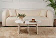HABITAT ET JARDIN - Table basse en bois "Moira" 90 x 90 x 41 cm - Blanc de bois - vignette