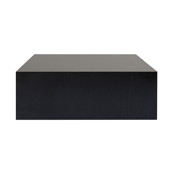 HABITAT ET JARDIN - Table Basse en MDF "Prizma" - 90 x 90 x 35 cm - Bois Noir - large