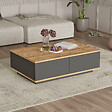 HABITAT ET JARDIN - Table basse en bois "Frew" - 90 x 60 x 28 cm - Marron - vignette