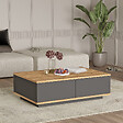 HABITAT ET JARDIN - Table basse en bois "Frew" - 90 x 60 x 28 cm - Marron - vignette