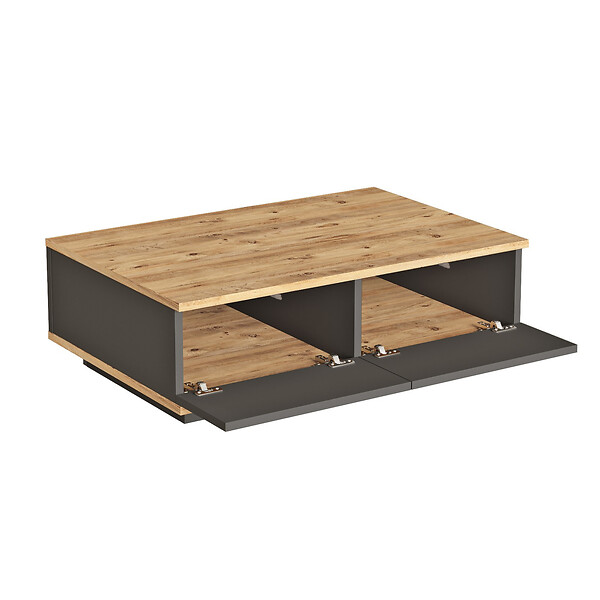 HABITAT ET JARDIN - Table basse en bois "Frew" - 90 x 60 x 28 cm - Marron - large