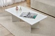 HABITAT ET JARDIN - Table basse en bois "Sabin" 119 x 60 x 40 cm - Blanc - vignette