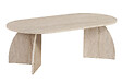 HABITAT ET JARDIN - Table basse en bois "Melina" 120 x 60 x 40 cm - Travertin - vignette