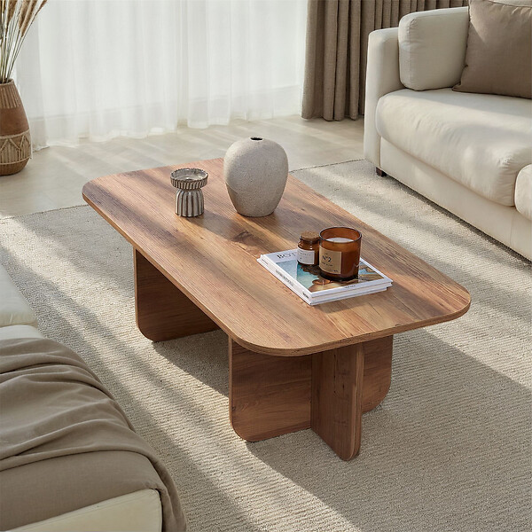 HABITAT ET JARDIN - Table basse en bois "Akira" 120 x 60 x 41 cm - Pin atlantique - large