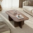 HABITAT ET JARDIN - Table basse en bois "Akira" 120 x 60 x 41 cm - Noyer - vignette