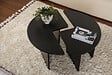 HABITAT ET JARDIN - Table basse en bois "Moira" 90 x 90 x 41 cm - Bois Noir - vignette