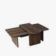 HABITAT ET JARDIN - Ensemble de table basse en bois "Paris" 105 x 60 x 35 cm - Bronze - vignette