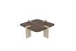 HABITAT ET JARDIN - Table basse en bois "Poalla" - 90 x 90 x 35 cm - Marron - vignette